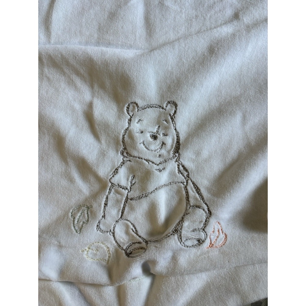 Walt Disney Collection Winnie the Pooh Embroidered Baby Blanket Reversible - Picture 2 of 8